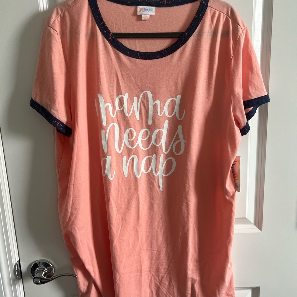 LuLaRoe Mamma Needs a Nap Liv Tee